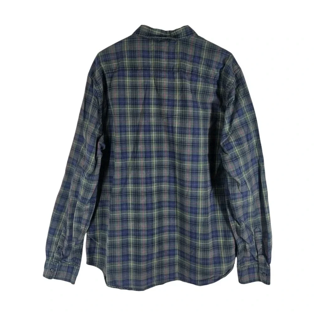 Denim & Supply Ralph Lauren Mens XXL Green Plaid Long Sleeve Button Down Shirt